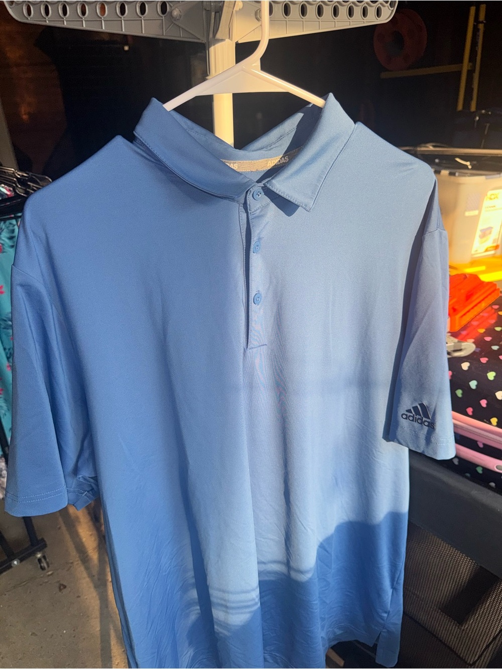 adidas Men’s Light Blue Performance Polo